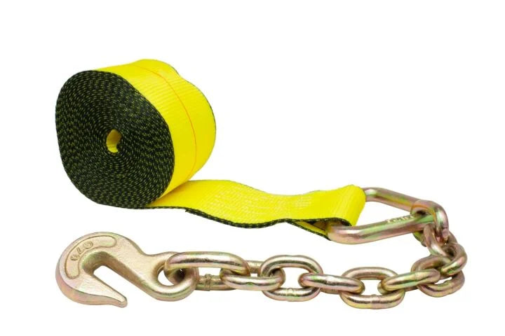4 x 40' Winch Strap with Chain End