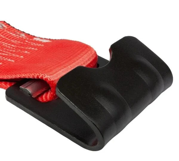 4" x 30' Winch Strap with Flat Hook (Red)